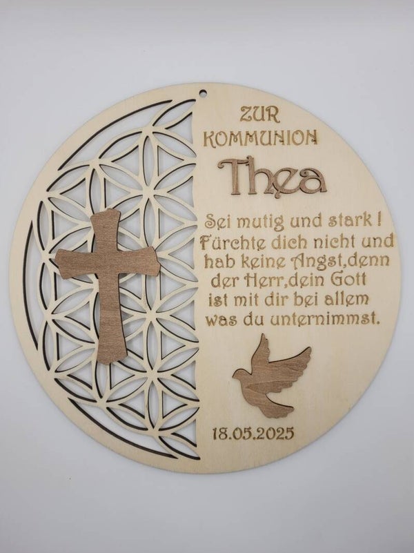 Kommunion - Konfirmation - Firmung - Taufe  Rund