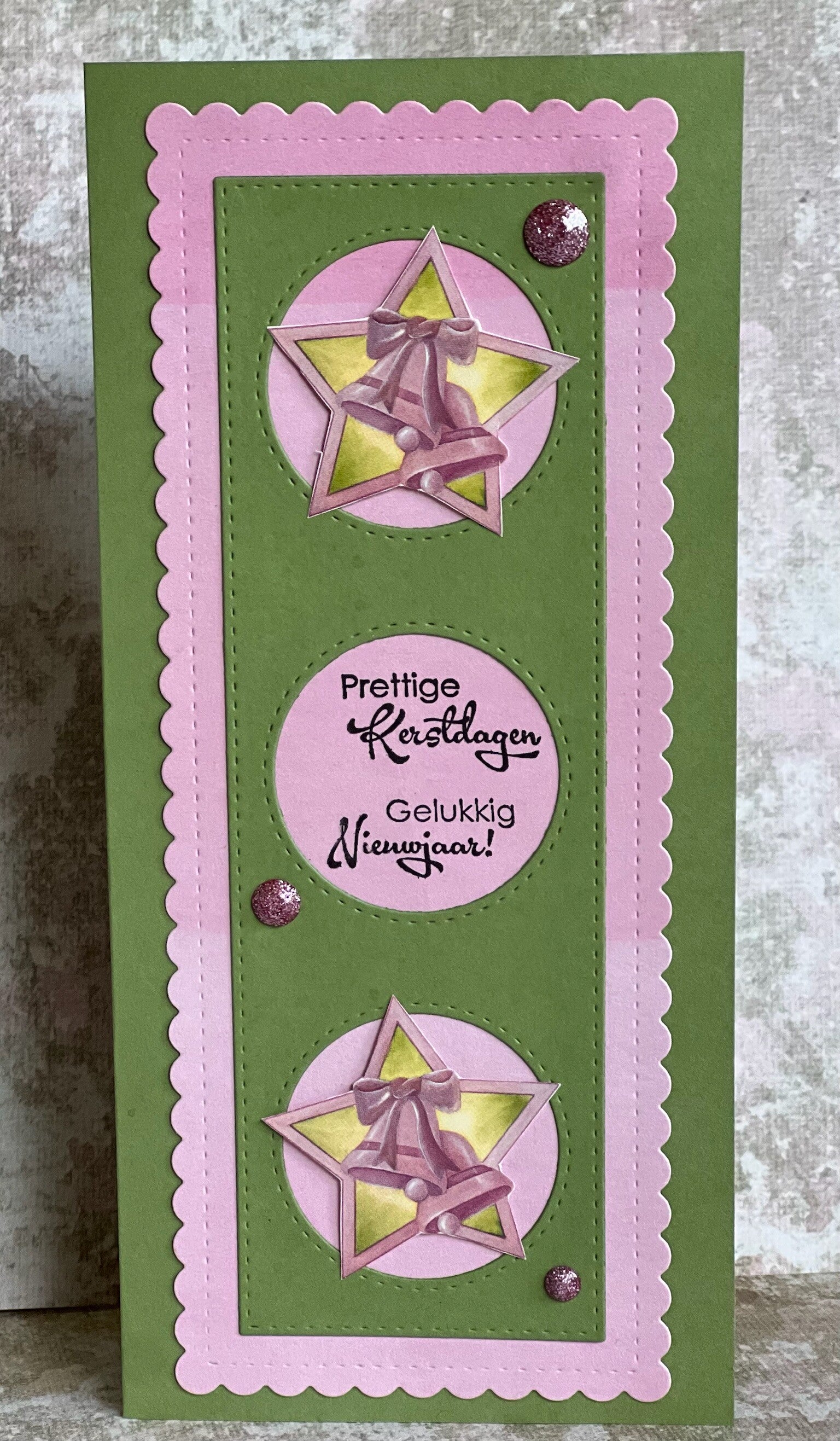 Feestdagen - kerstkaart - klokken