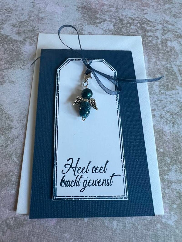 Condoleance - Wensengeltje - blauw