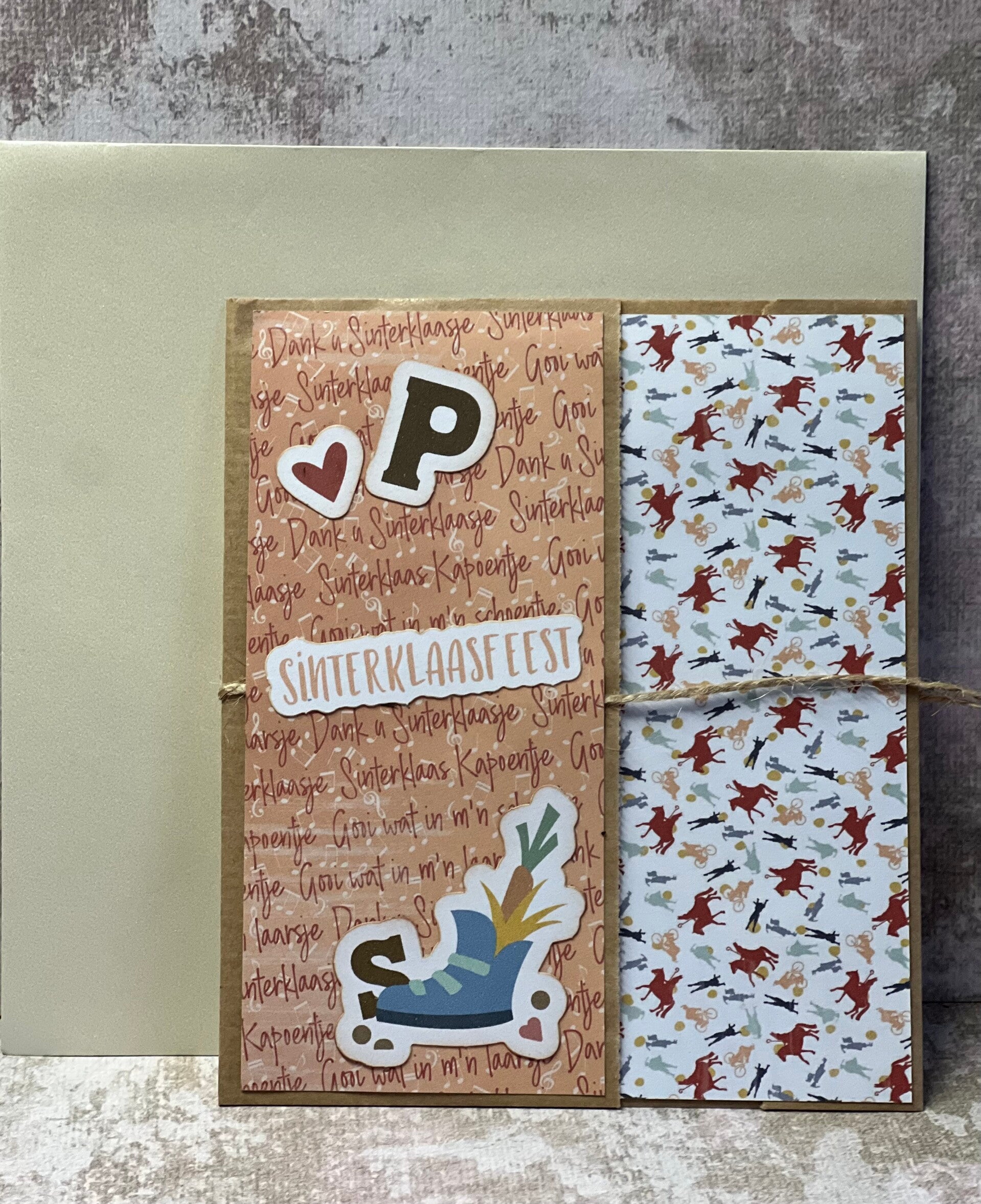 Sinterklaas - kaartje met verrassing - sinterklaasfeest!