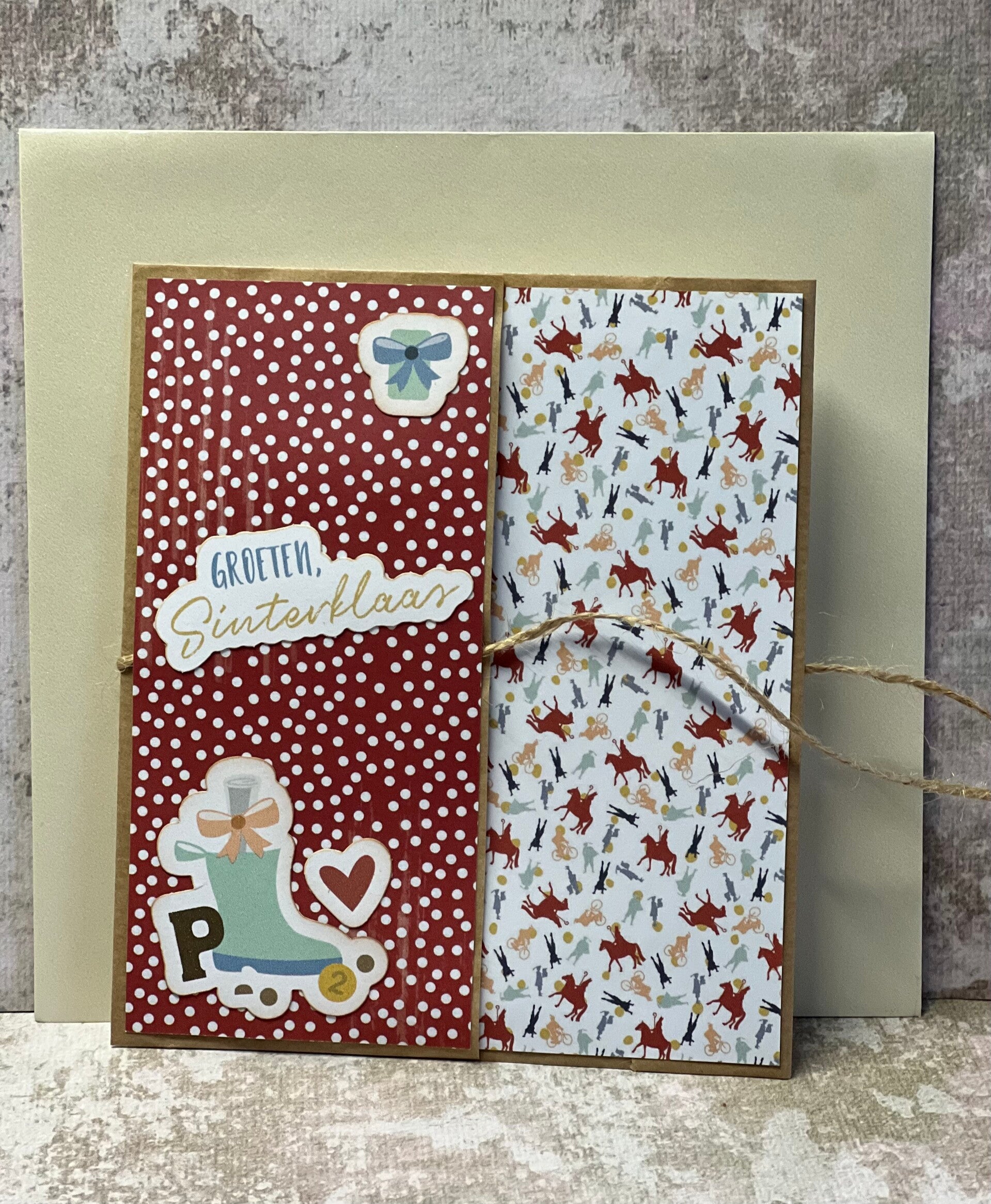 Sinterklaas - kaartje met verrassing - groeten