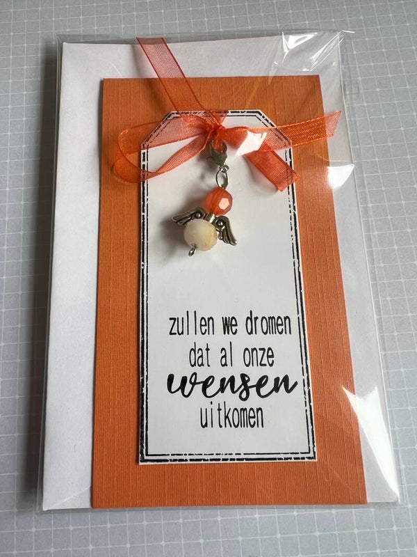 Condoleance - Wensengeltje - oranje