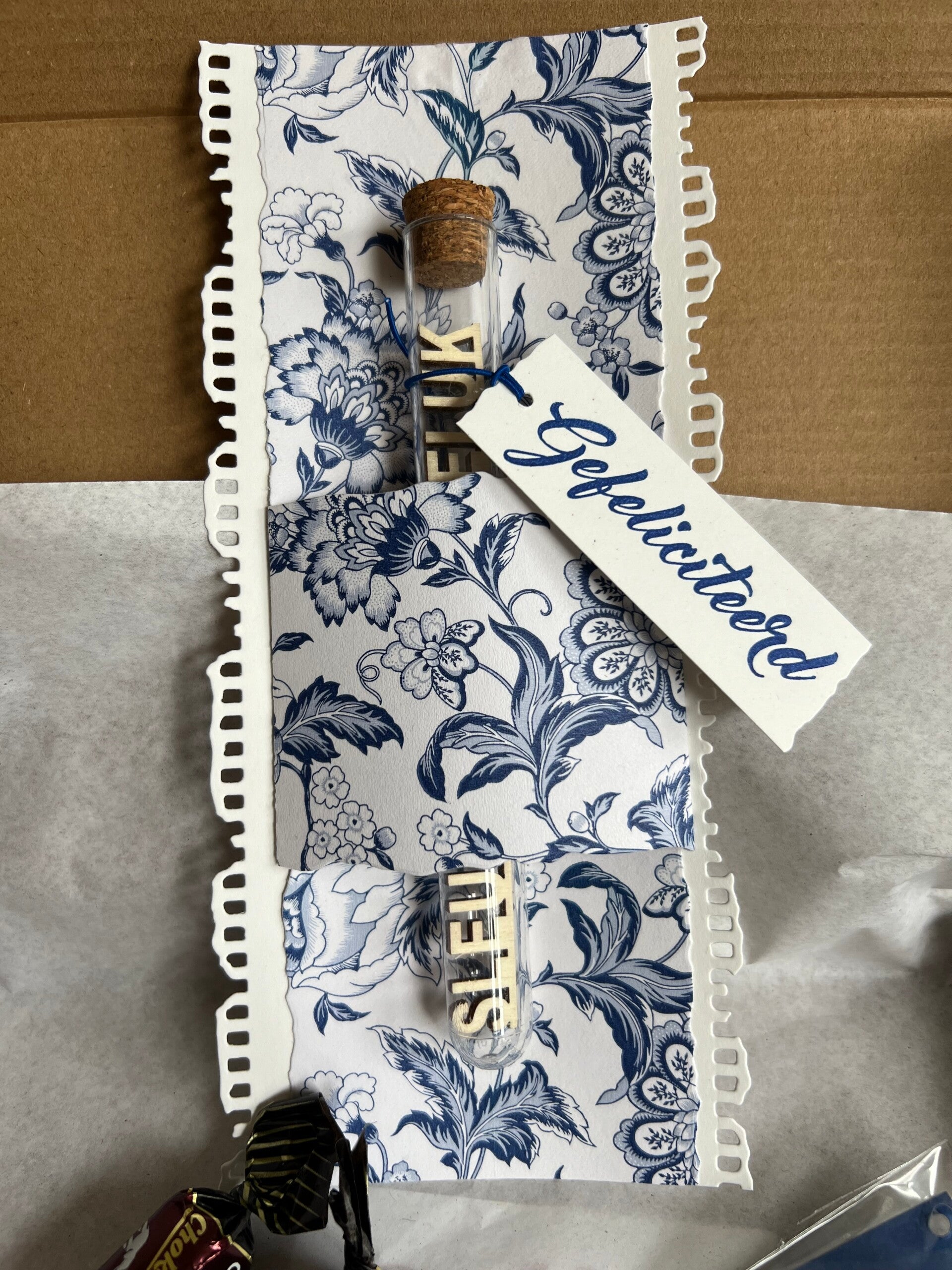 Brievenbusdoosjes - overige - nieuw huis - blauw/wit