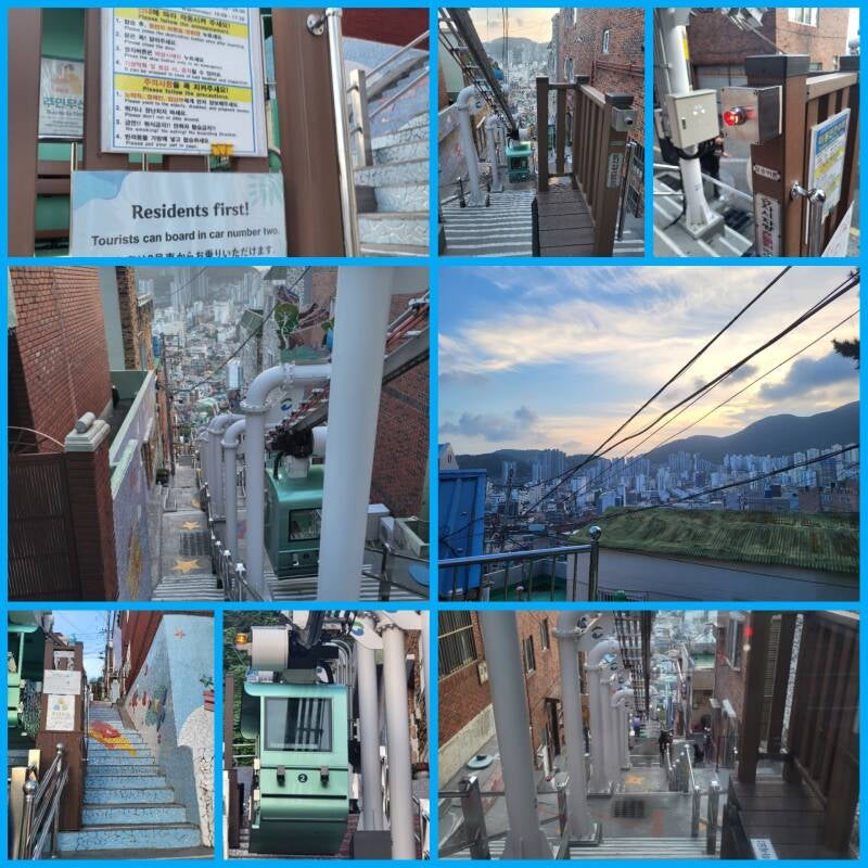 corée du sud korea busan Somang Stairs Monorail