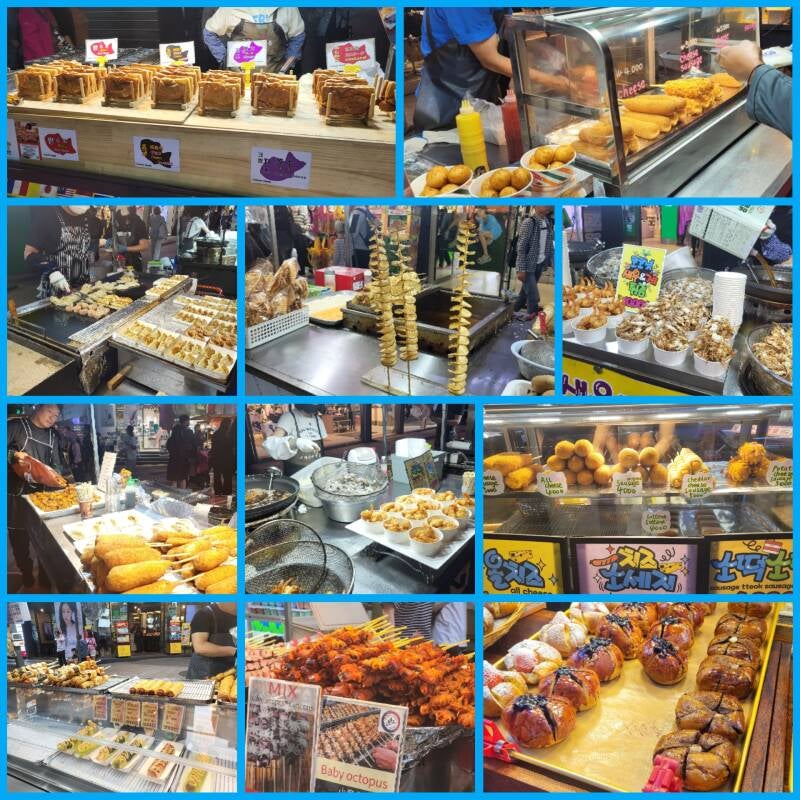 séoul seoul corée du sud korea  myeongdong street food festival night market