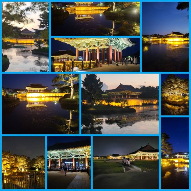 corée du sud korea gyeongju  palais de Donggung Palace & Wolji Pond étang Wolji