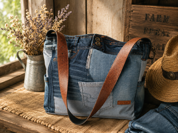 Denim pc bag
