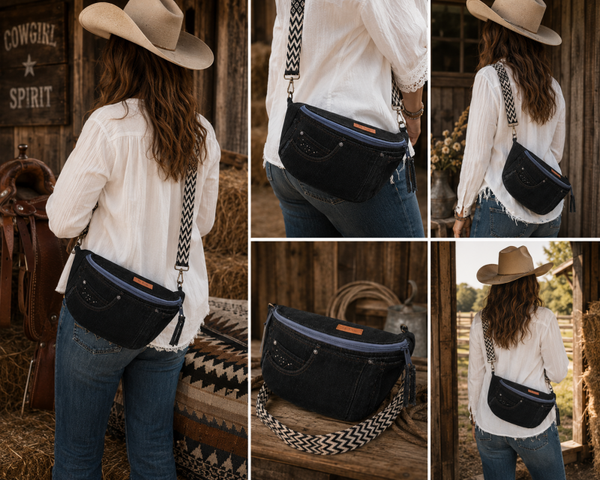 denim heuptas zwart