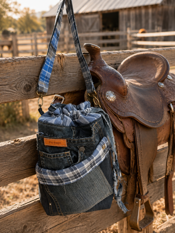 Blue Ranch Bucket Bag