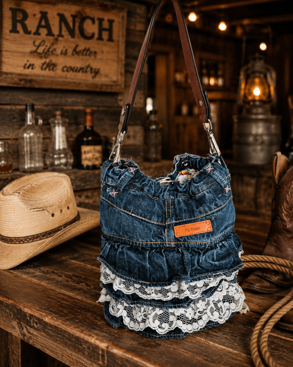 Prairie lace denim