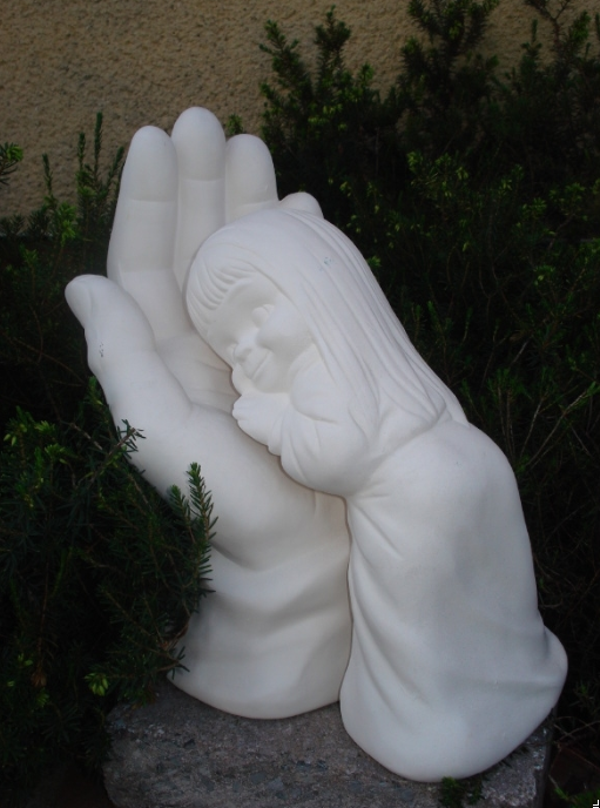 meisje voor in hand