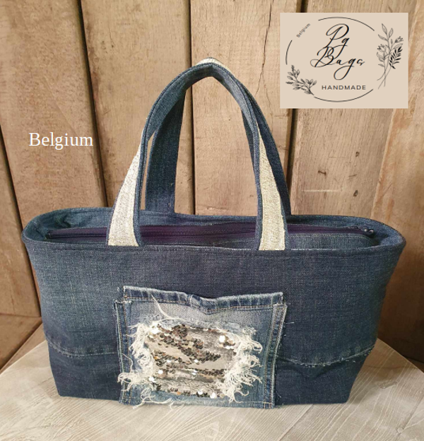 Denim glam