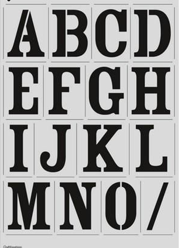 199 letters vintage