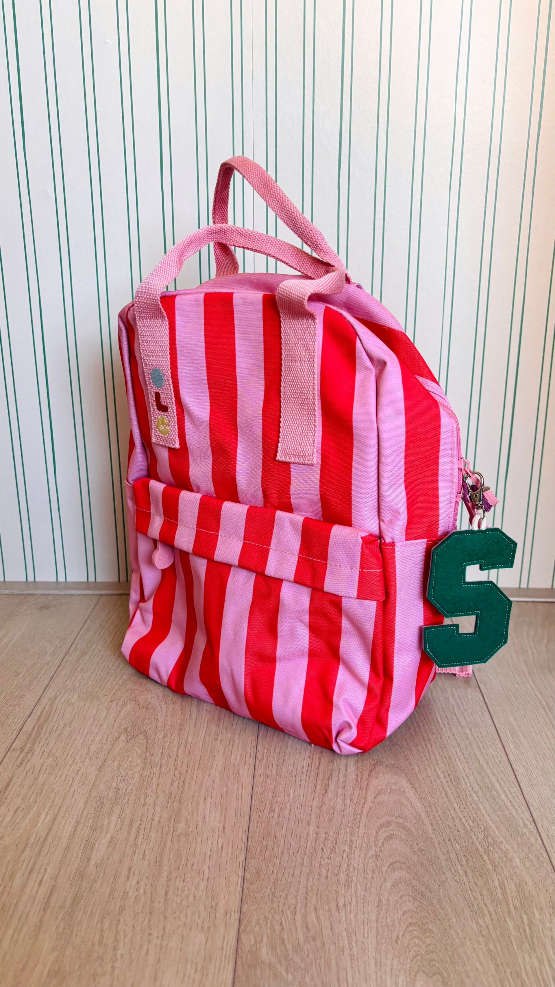 Rugzak OLE - Stripe Poppy Red + Litchi