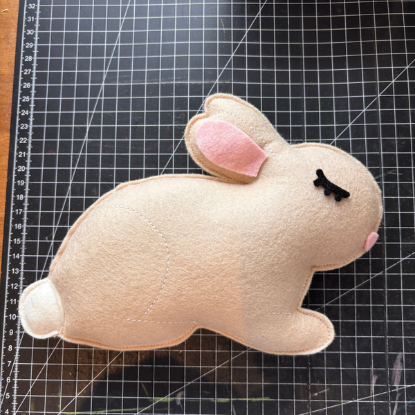 Custom muurkussen konijn