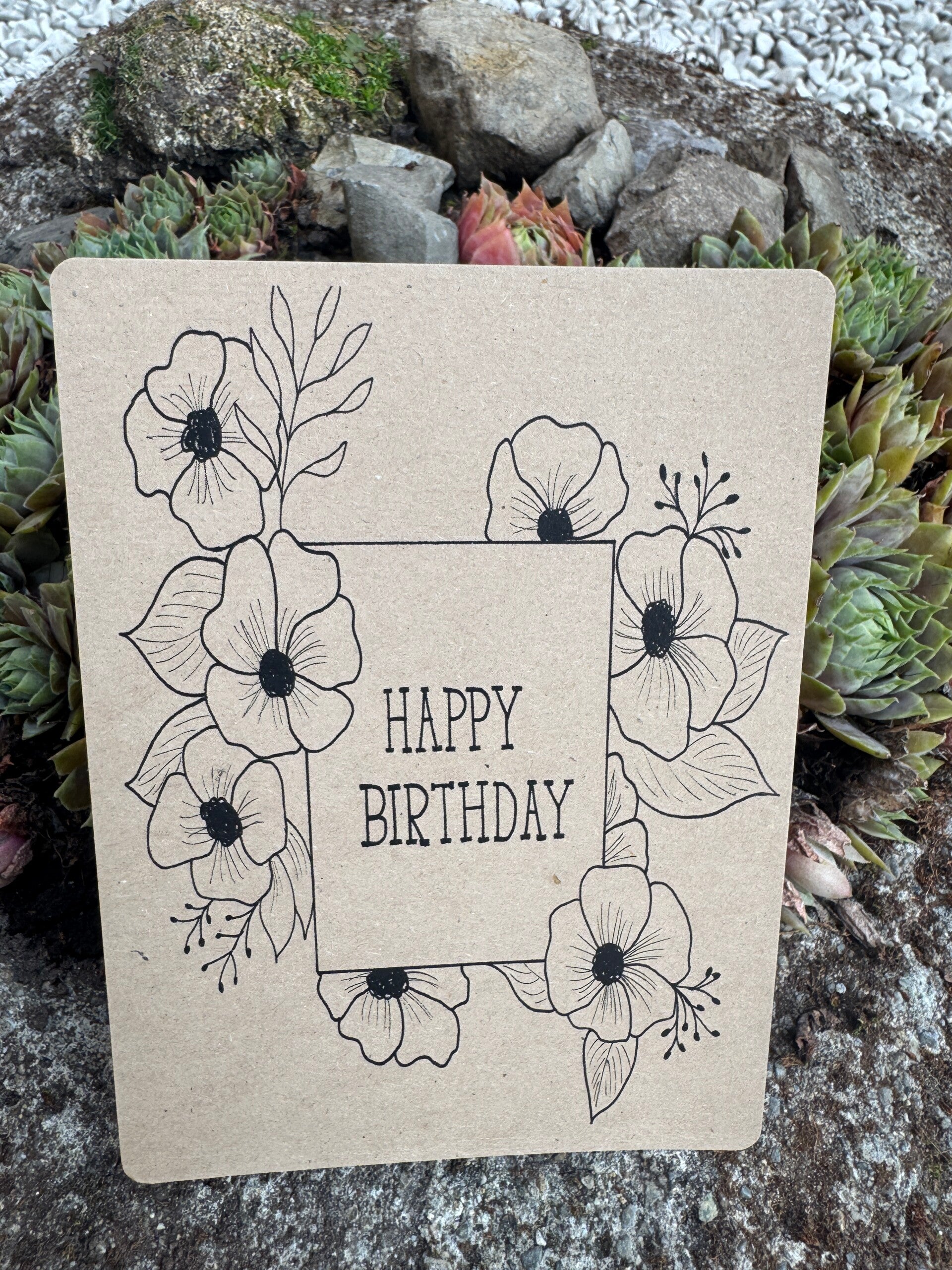 Happy Birtday Grosse Blumen