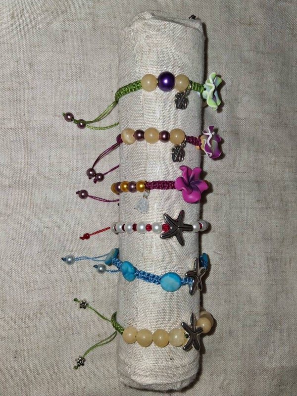 Pulseras en macramé