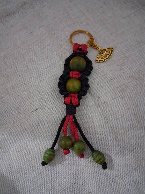 Llavero en macramé