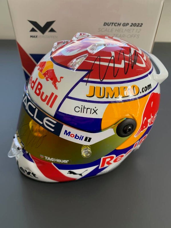 Max Verstappen Signed 1/2 Scale 2022 Zandvoort Helmet