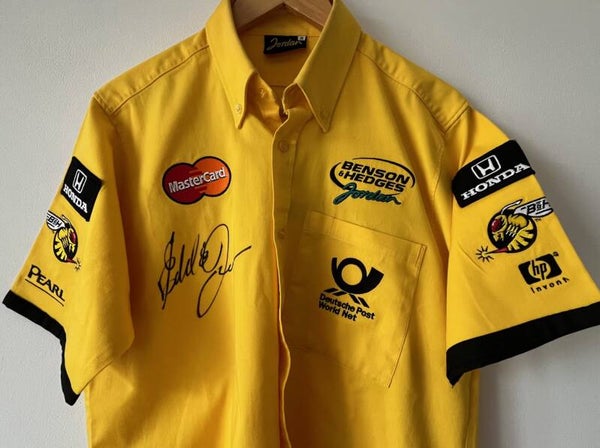 Eddie Jordan Signed B & H Team Issue Shirt