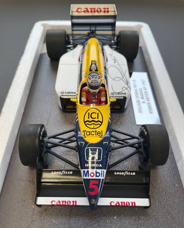 Nigel Mansell Signed 1/18 Williams FW11B 1986 British GP