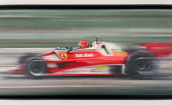 Niki Lauda Ferrari 312T2 Artist Proof Canvas 3/15