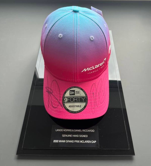 Lando Norris & Daniel Ricciardo Signed Miami Cap