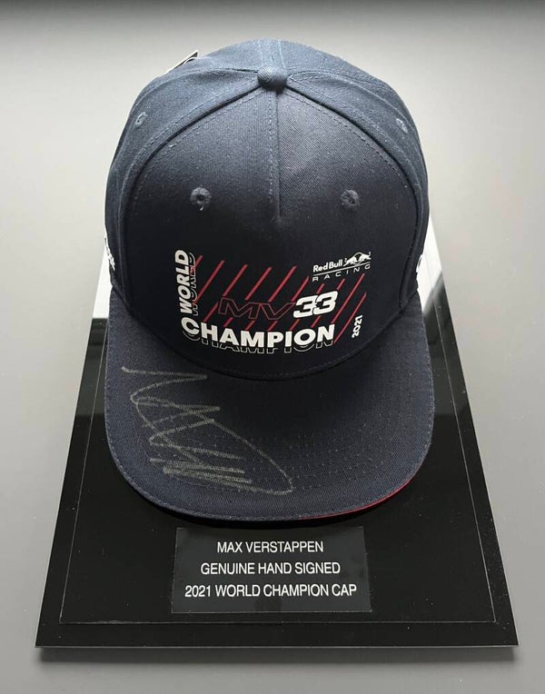 Max Verstappen Signed 2021 Red Bull Cap