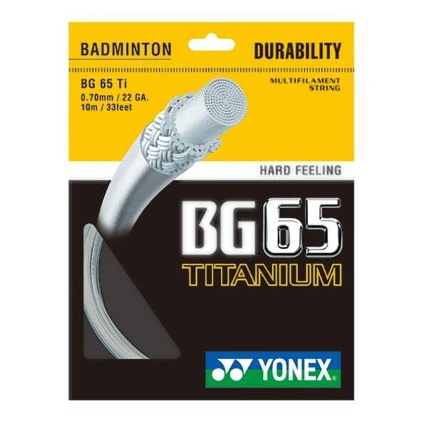 Naciąg Yonex BG 65 Ti (set 10m) biały