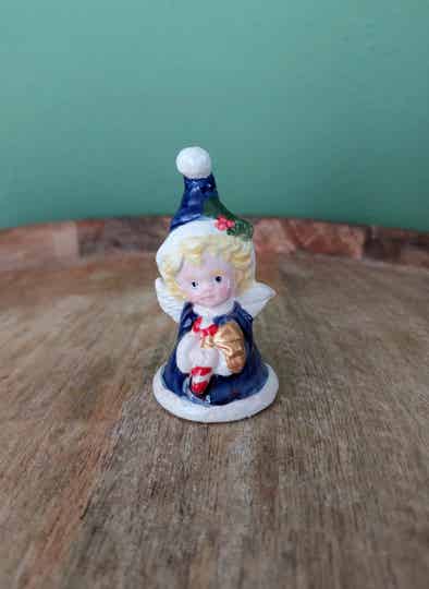 Kerstklokje ceramic christmas angel 1