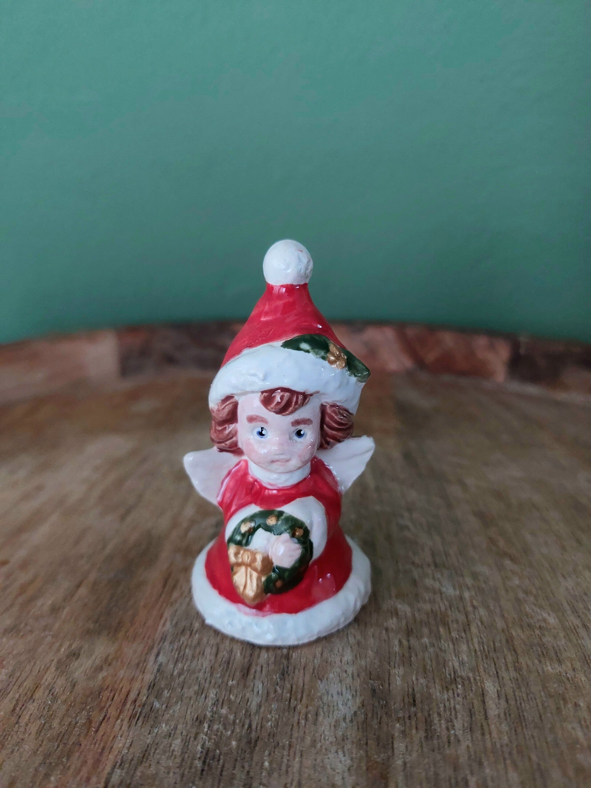 Kerst klokje ceramic Christmas angel 5