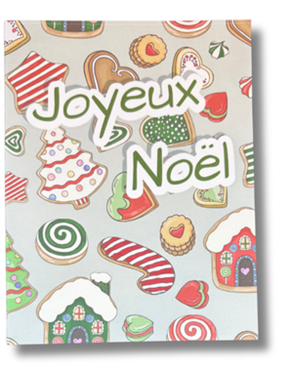 Carte de Noël et enveloppe - Pain d'épices de Noël