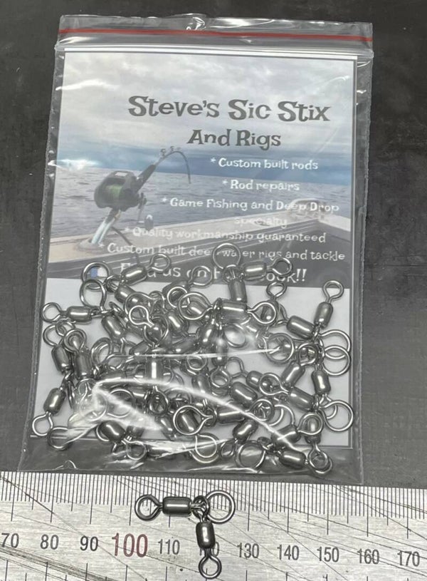 350 Pound Stainless 3 way swivels