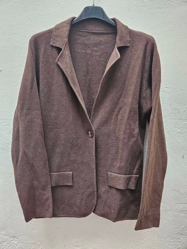 Cardigan marrón chocolate tipo americana talla M