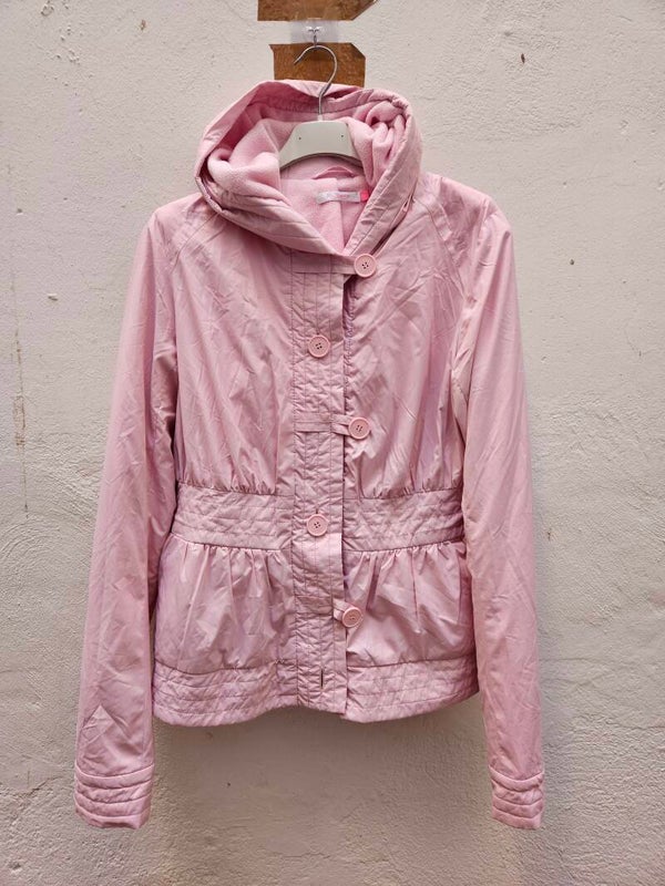 Chaqueta rosa acolchada tipo anorak talla L justa de Kira Plastinina