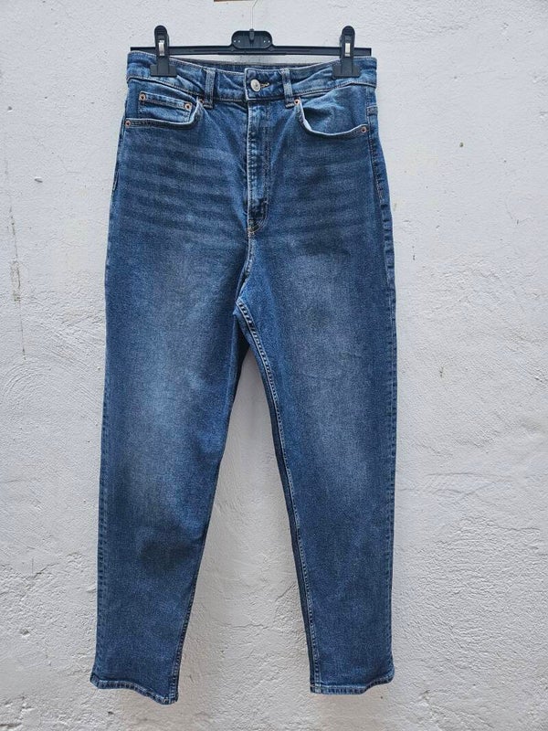 Tejano de tiro alto azul talla 40 de Divided de H&M