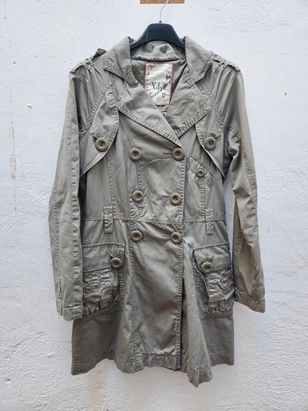 Chaqueta verde de entretiempo con forro talla S de XDYE