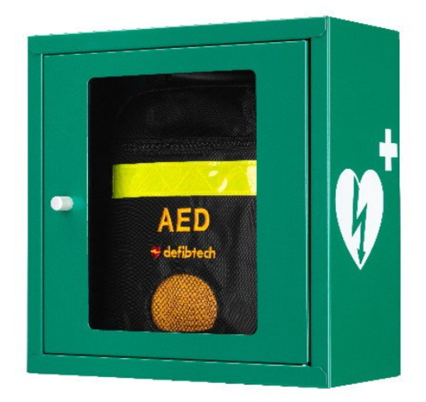 AED Wandkast groen met alarm