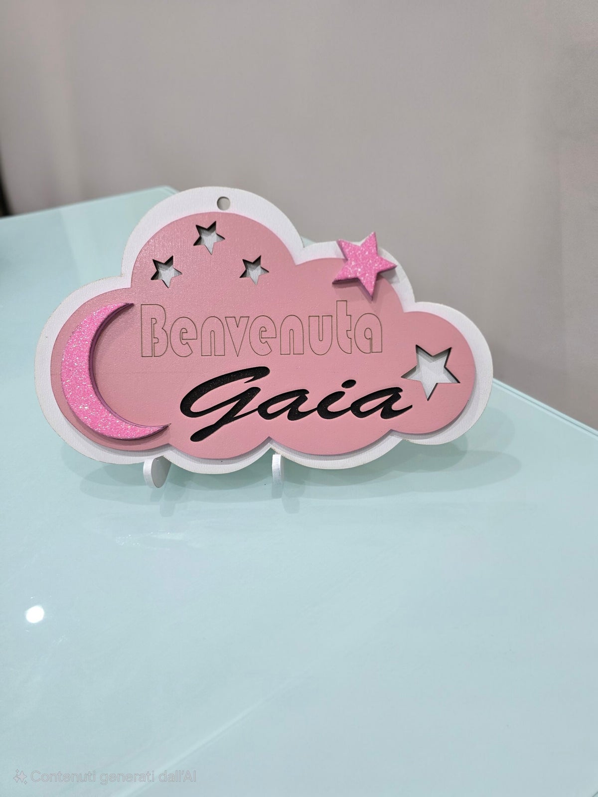 Targa Luminosa Al Neon Personalizzata Con Nome E Data – Decorazione Murale In Legno O Metallo – Regalo Inaugurazione Casa - 2