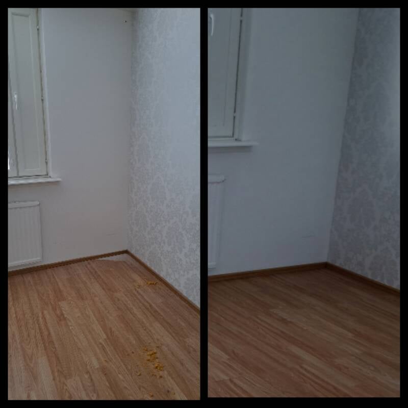 Lattian moppaus pölystä