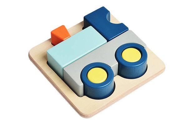 3D houten puzzeltrein