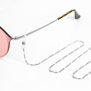 Zonnebrilkoord Zilver-Wit