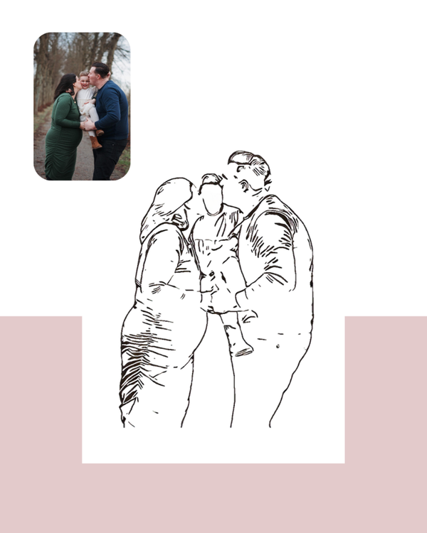 Lijntekening gedetailleerd