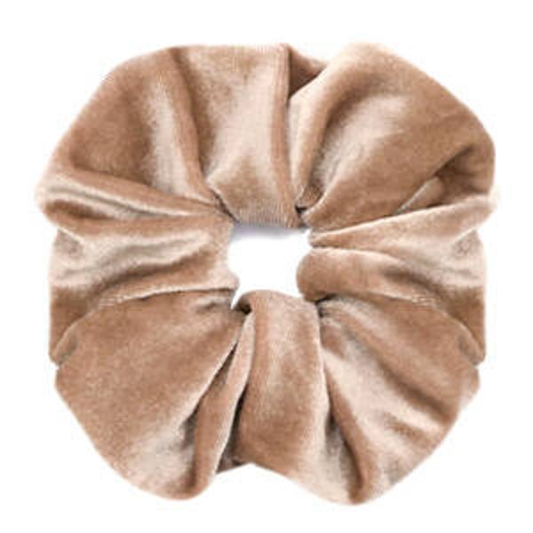 Scrunchie - Velvet light brown