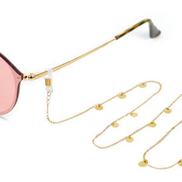 Zonnebrilkoord Goud-Muntjes