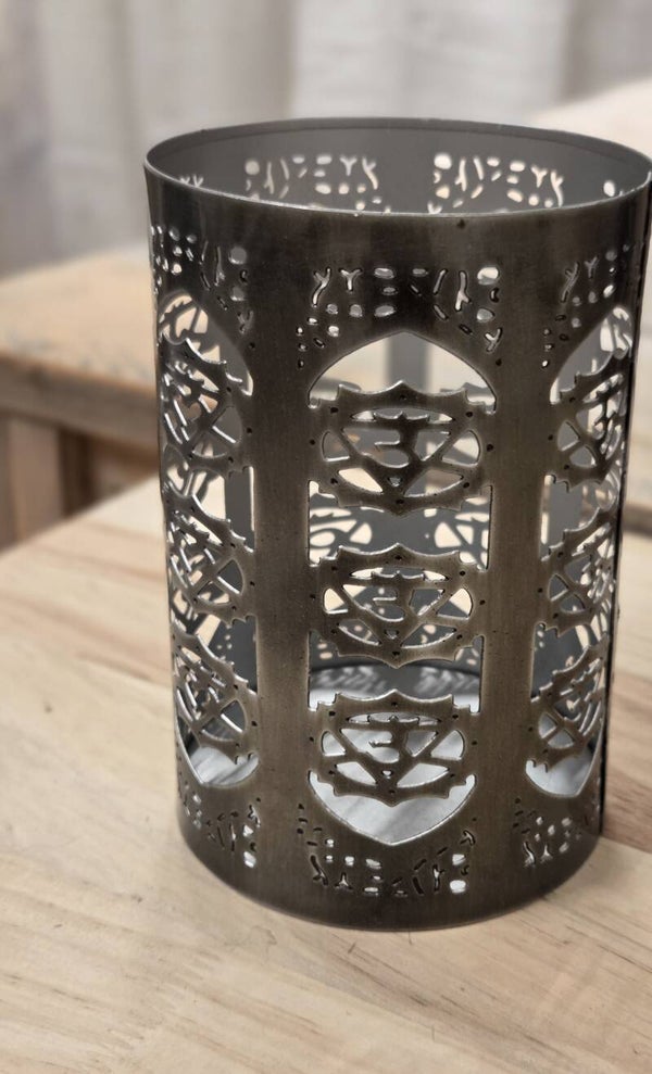 Chakra theelichthouder (ong 20cm hoogte)