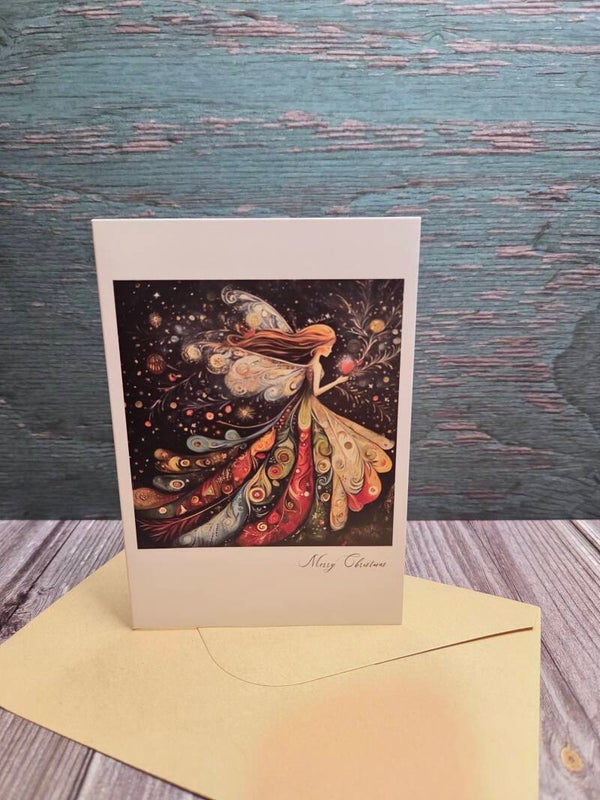 Kerstkaart met envelop - prachtig