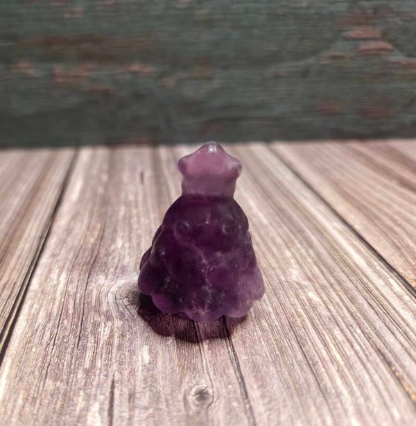 Amethist kerstboom met ster