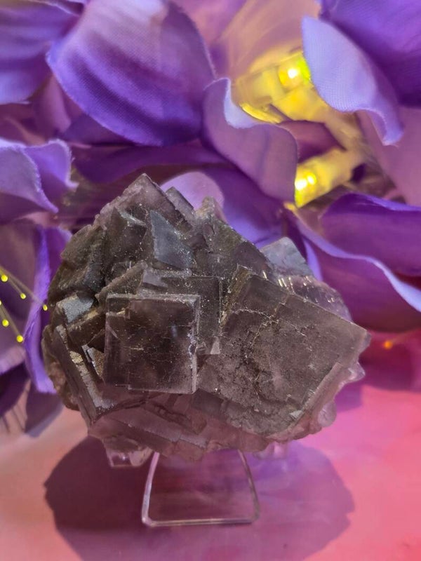 Grijze fluoriet octeader cluster