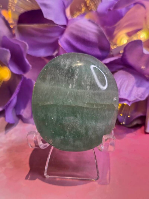 Groene fluoriet palmsteen Medium